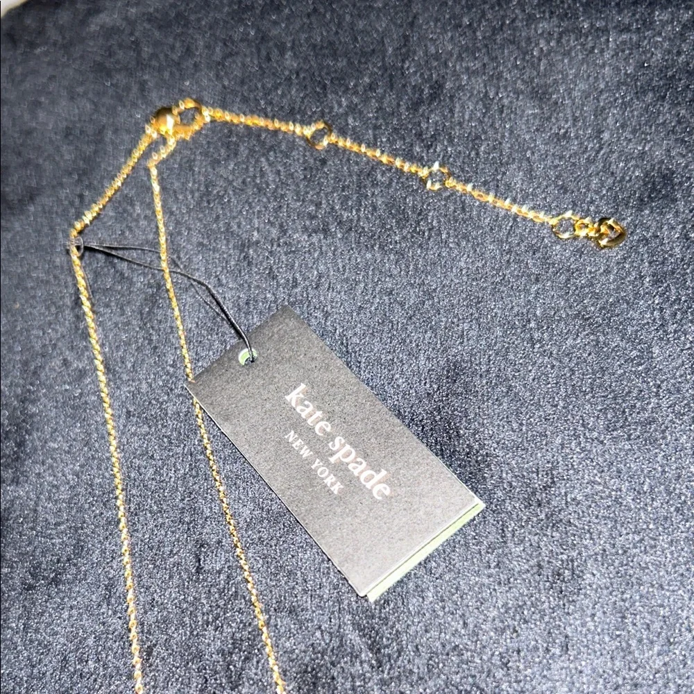 Kate Spade Gold and Pink Socia Butterfly Necklace